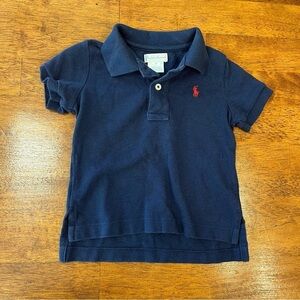 Ralph Lauren boys 100% cotton Polo size 12 months navy